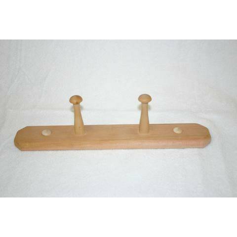 Finnish Sauna Builders Cedar Two Peg Towel Bar