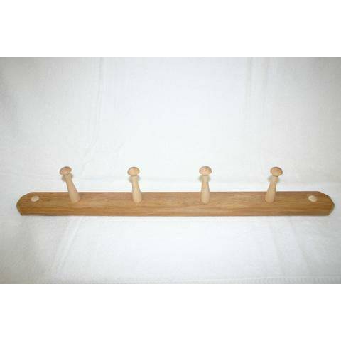 Finnish Sauna Builders Cedar Four Peg Towel Bar