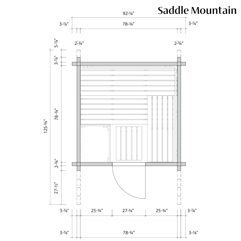 Saddle Mountain Outdoor Sauna — Harvia Collection