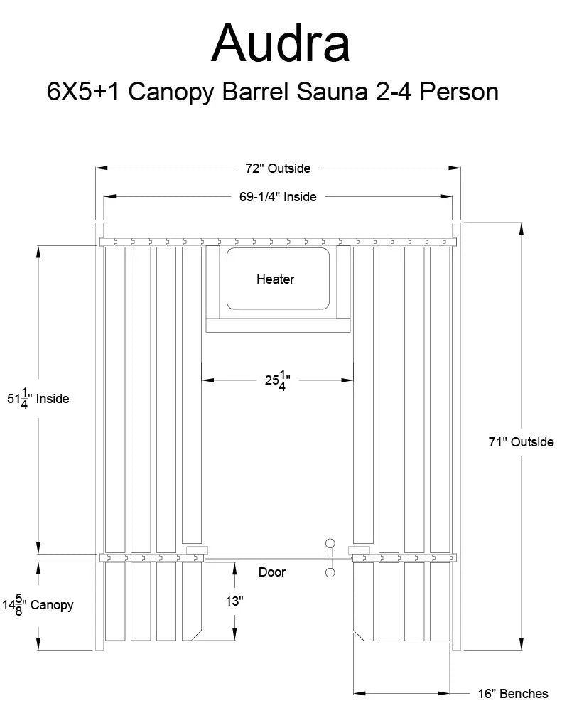Almost Heaven Audra 4 Person Canopy Barrel Sauna Rustic Cedar,Onyx - Stained Southern Pine Almost Heaven Sauna AudraLayoutDrawing_14a7df41-b13f-4641-9a0f-3cd2dcecb763.webp
