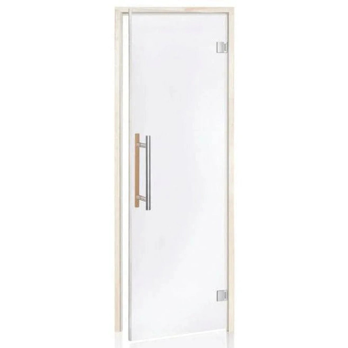 Finnish Sauna Builders Sauna Door All Glass 27" x 82" Pre-hung in a 4 1/2" jamb