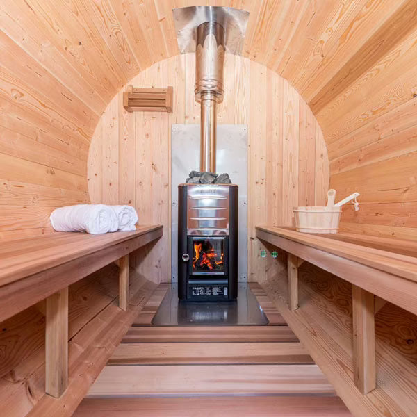 Dundalk Serenity Barrel Sauna - 6'6" x 6'6" Dundalk LeisureCraft CTC2245W-6.heic