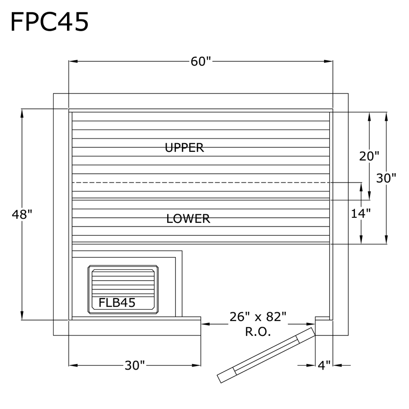 Finlandia Sauna 4' x 5' x 7' Pre-Cut Sauna Kit
