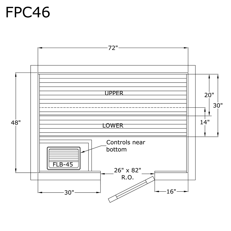 Finlandia Sauna 4' x 6' x 7' Pre-Cut Sauna Kit