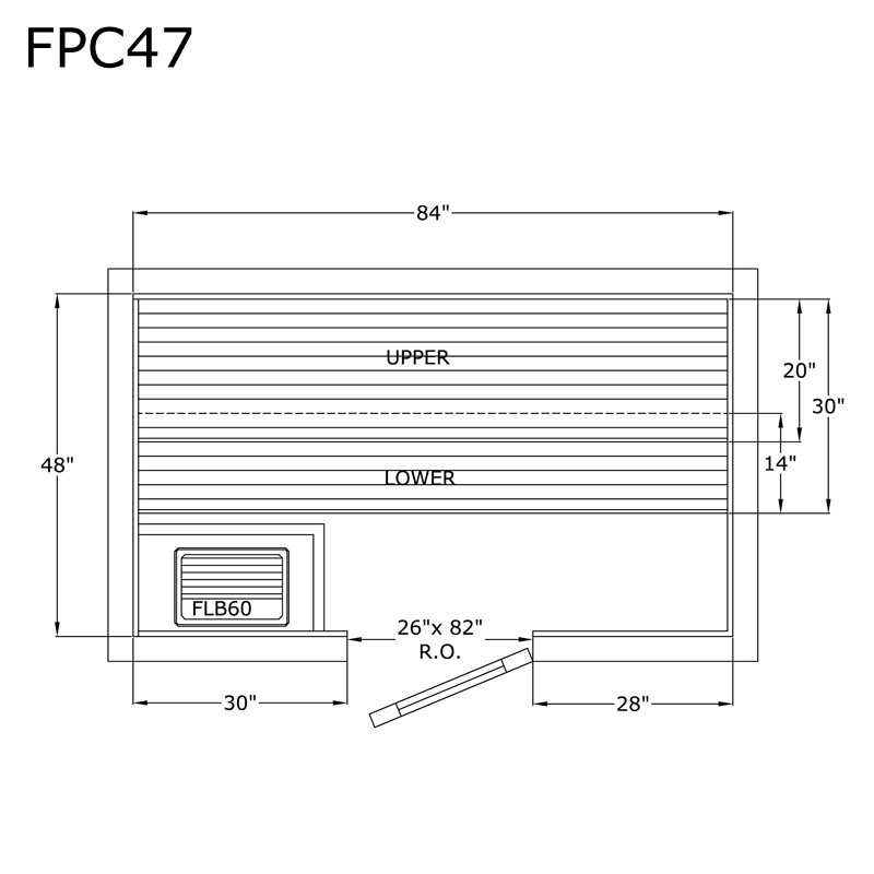 Finlandia Sauna 4' x 7' x 7' Pre-Cut Sauna Kit