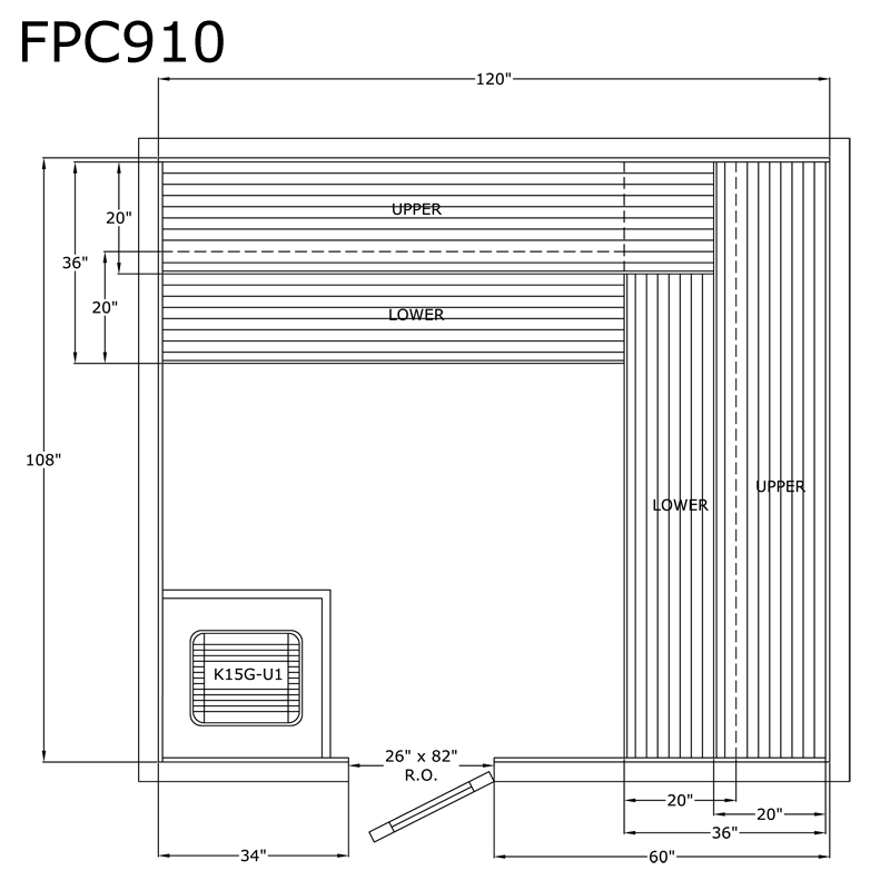 Finlandia Sauna 9' x 10' x 7' Pre-Cut Sauna Kit Standard Option / 7 Foot Tall / No Backrest,Standard Option / 7 Foot Tall / Backrest + $429.00,Standard Option / 7 Foot Tall / Backrest & Skirts + $2109.00,Standard Option / 8 Foot Tall + $539.22 / No Backre