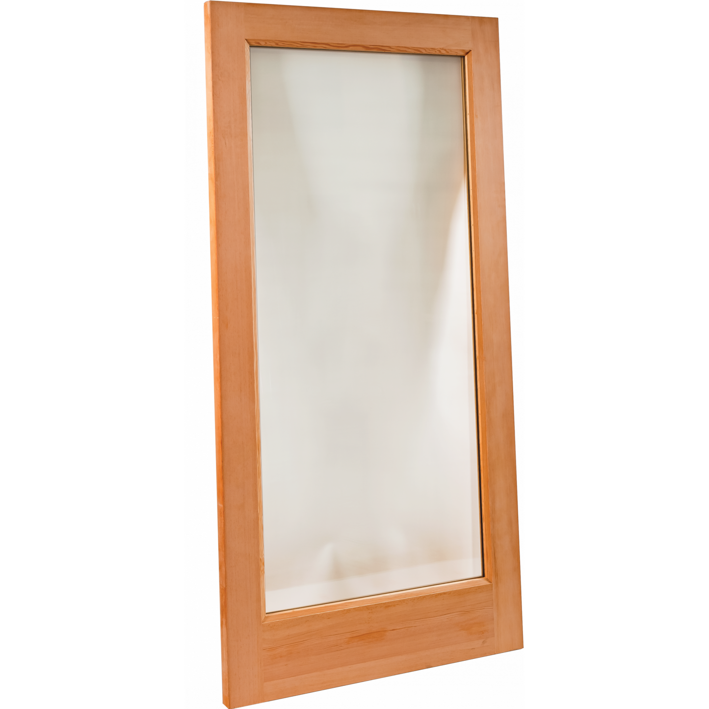 Finnish Sauna Builders Fir Sauna Door 30" x 80" with a Clear 21" x 67" Tempered Thermo Glass
