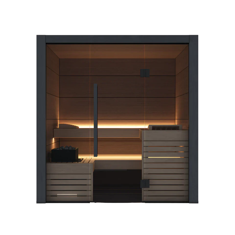 Harvia Fuji Luxury 2-4 Person | With Virta 8KW Heater Oak Harvia HarviaFujiSaunaCabin-Small_2.webp