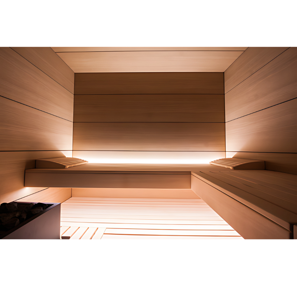 Harvia Fuji Large Sauna Cabin | Oak | 9.0 kW Virta Fenix