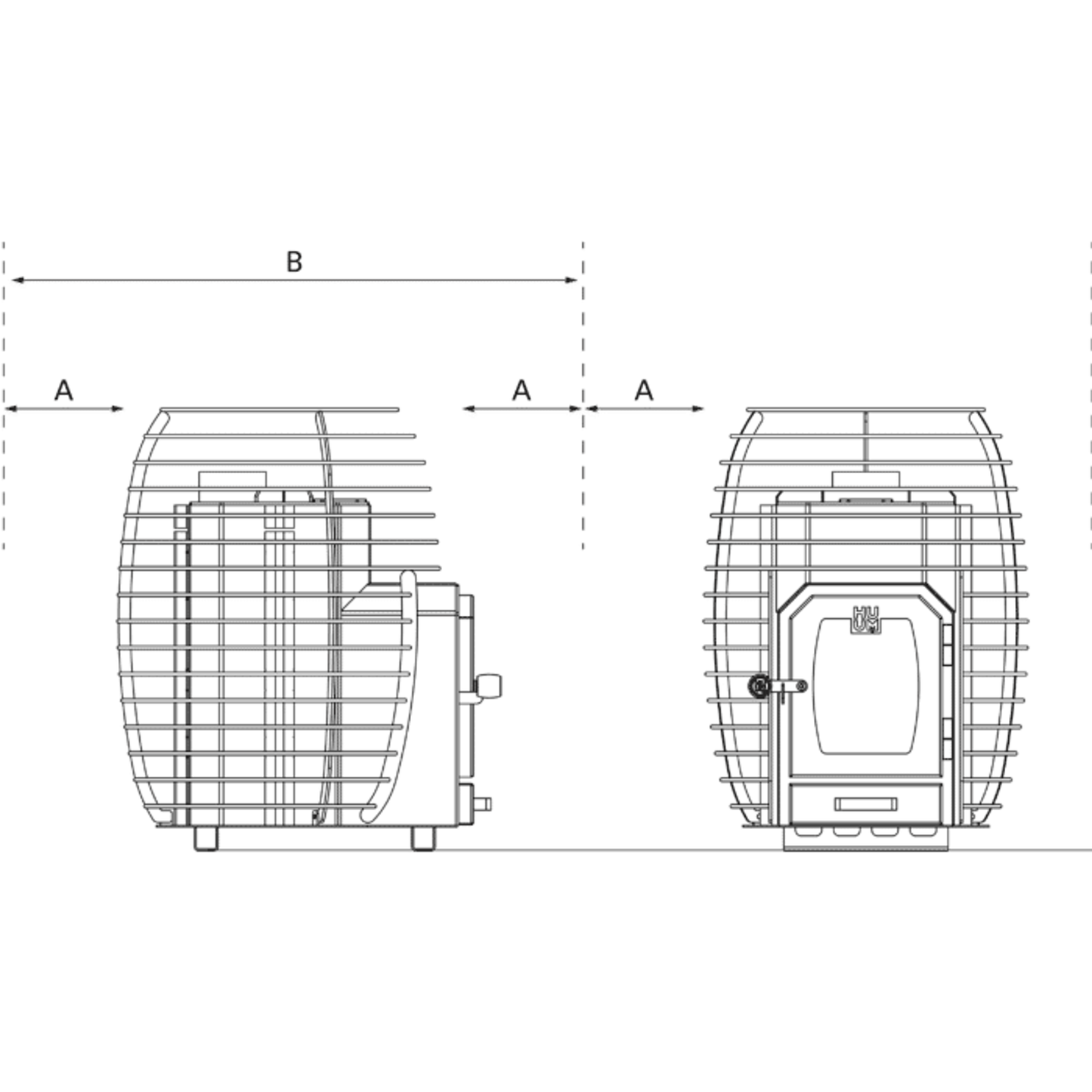 HUUM Hive Wood 13 Wood-Burning Sauna Heater