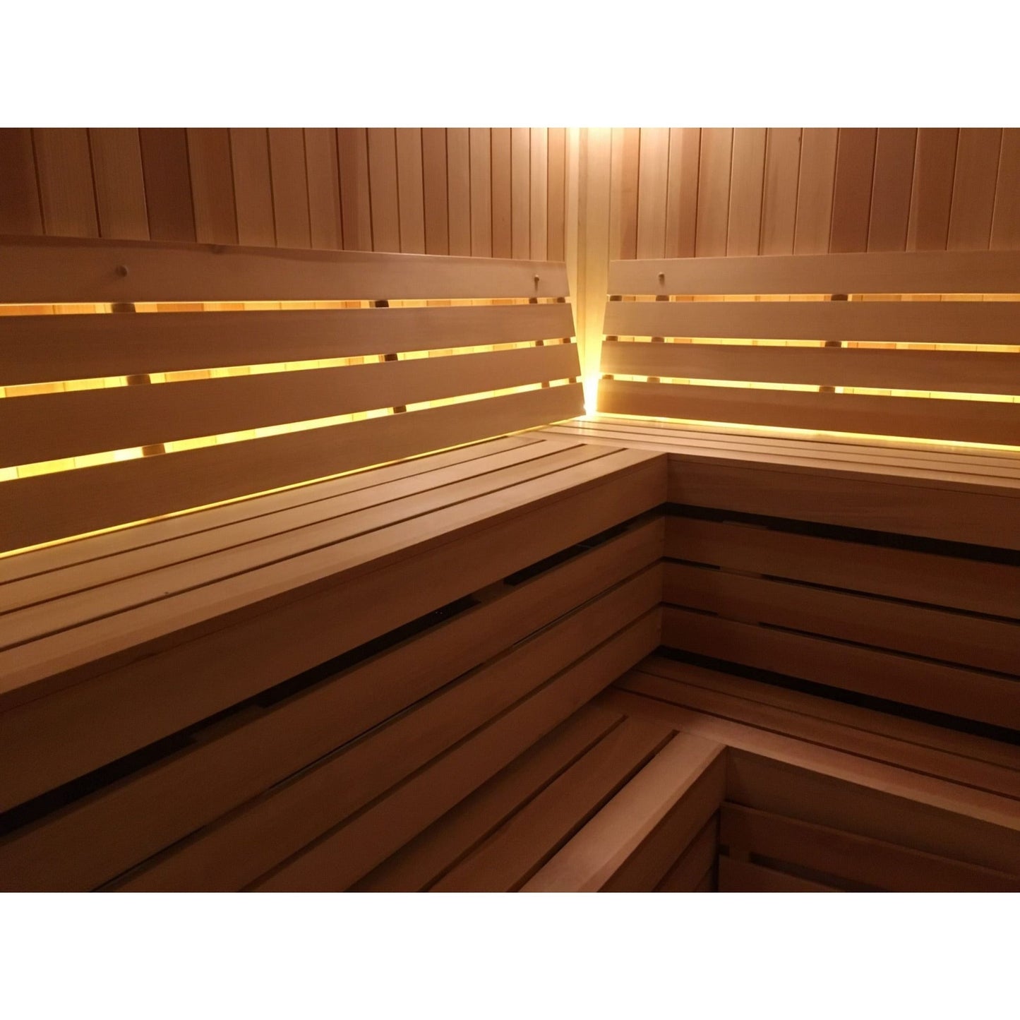 Finnish Sauna Builders 4' x 6' x 7' Pre-Built Indoor Sauna Kit Clear Cedar / Option 1,Clear Cedar / Option 2,Clear Cedar / Option 3,Clear Cedar / Option 4,Clear Cedar / Option 5,Clear Cedar / Option 6,Clear Cedar / Option 7,Clear Cedar / Option 8,Clear Ce
