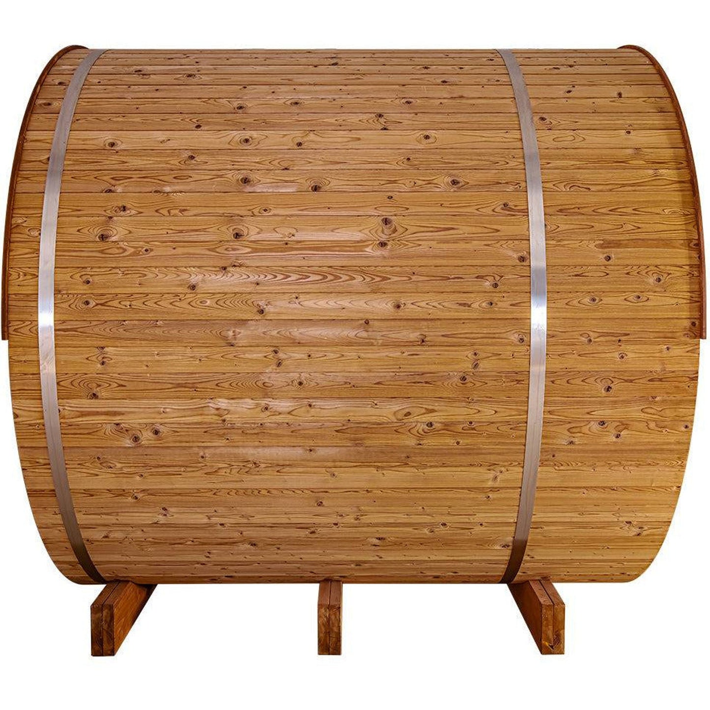 Thermory Barrel Sauna 60 DIY Kit with Porch and Window 4 Person Sauna Builder Thermally Modified Spruce Thermory No60_Side_95b51d9e-c395-4c1d-ba73-1f6c41965f03.jpg