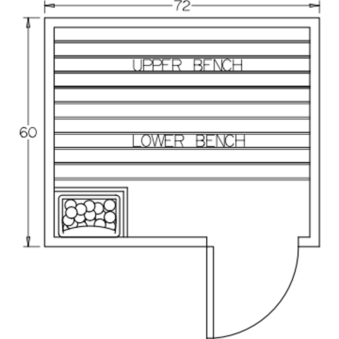 Finnish Sauna Builders 5' x 6' x 7' Pre-Built Indoor Sauna Kit Clear Cedar / Option 6 Finnish Sauna Builders ScreenShot2022-10-04at10.38.03AM.png
