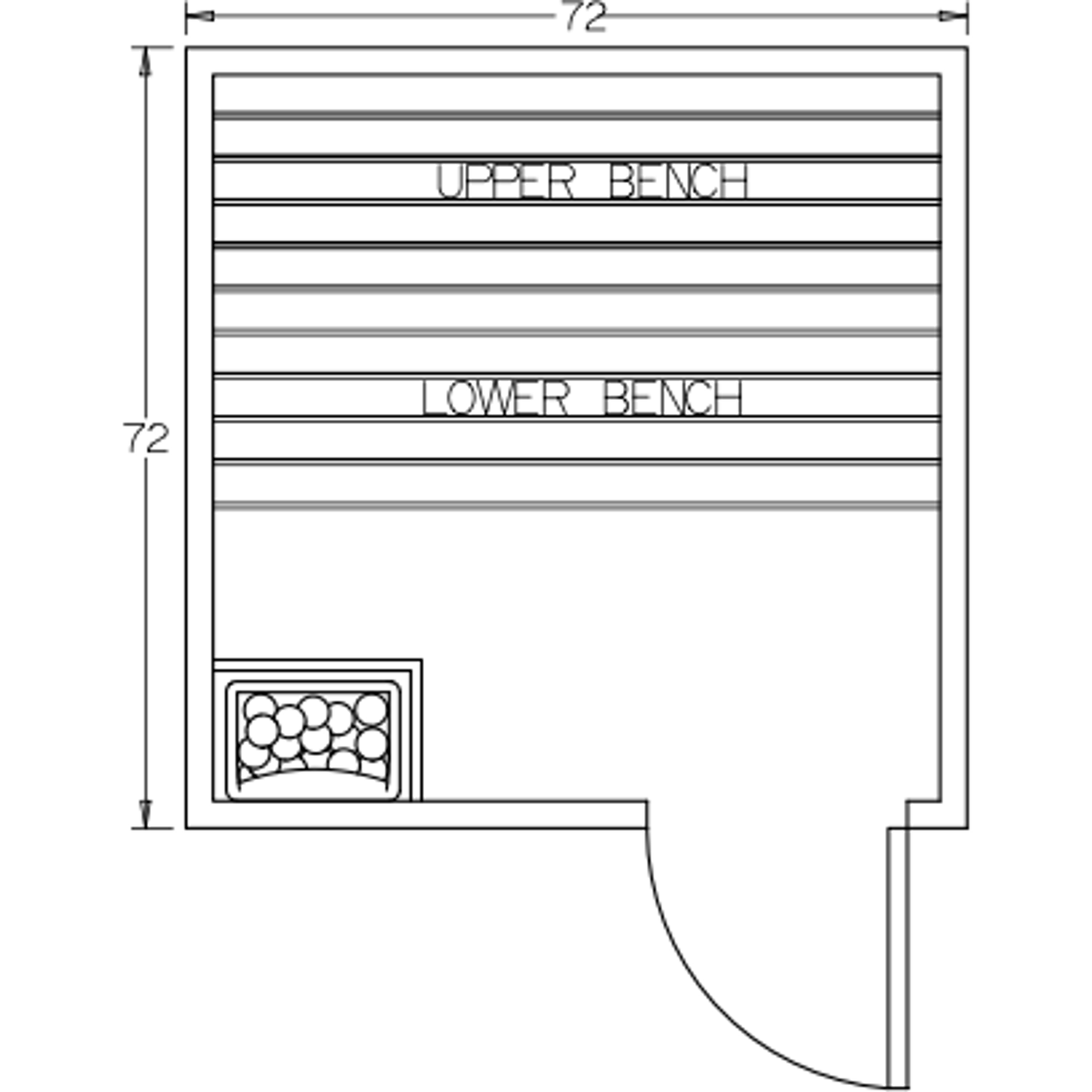Finnish Sauna Builders 6' x 6' x 7' Pre-Built Indoor Sauna Kit Clear Cedar / Option 1 Finnish Sauna Builders ScreenShot2022-10-04at11.06.22AM.png