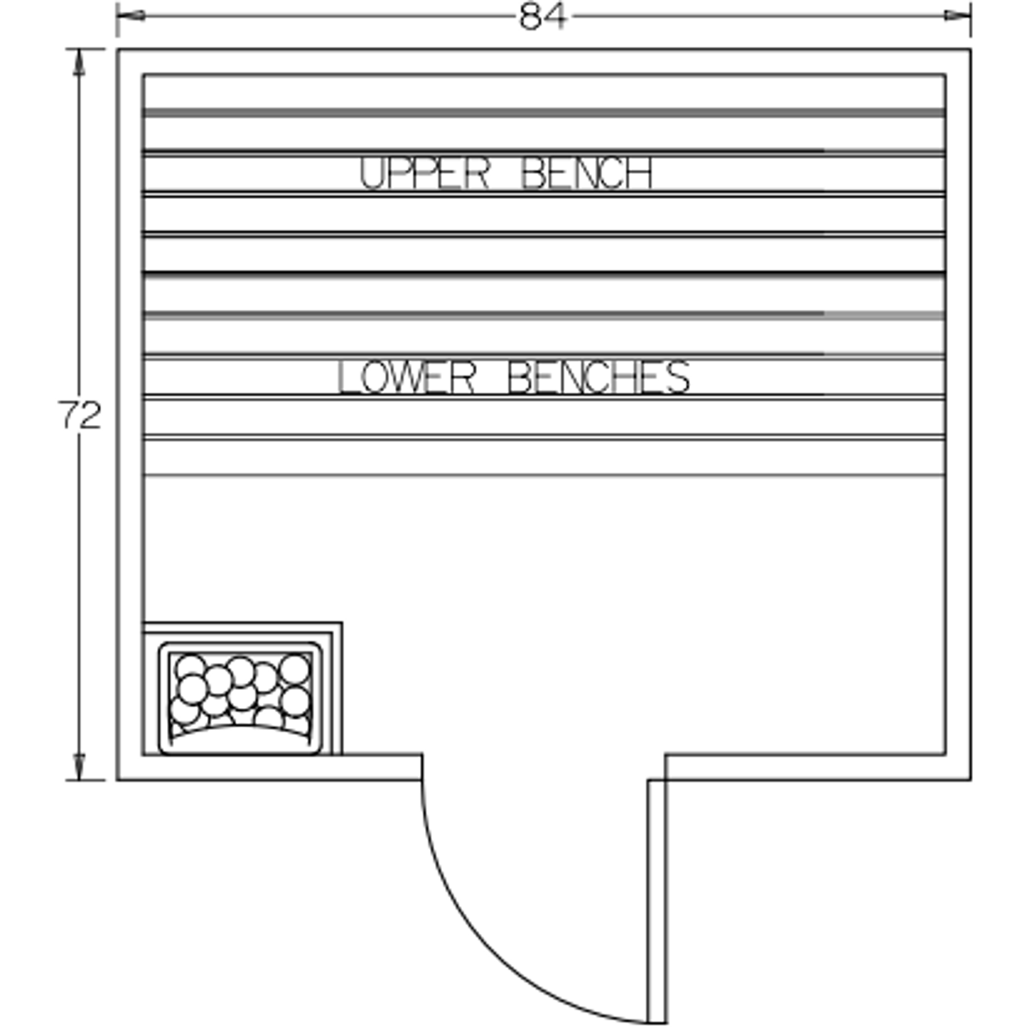 Finnish Sauna Builders 6' x 7' x 7' Pre-Built Indoor Sauna Kit Clear Cedar / Option 3 Finnish Sauna Builders ScreenShot2022-10-04at11.13.31AM.png