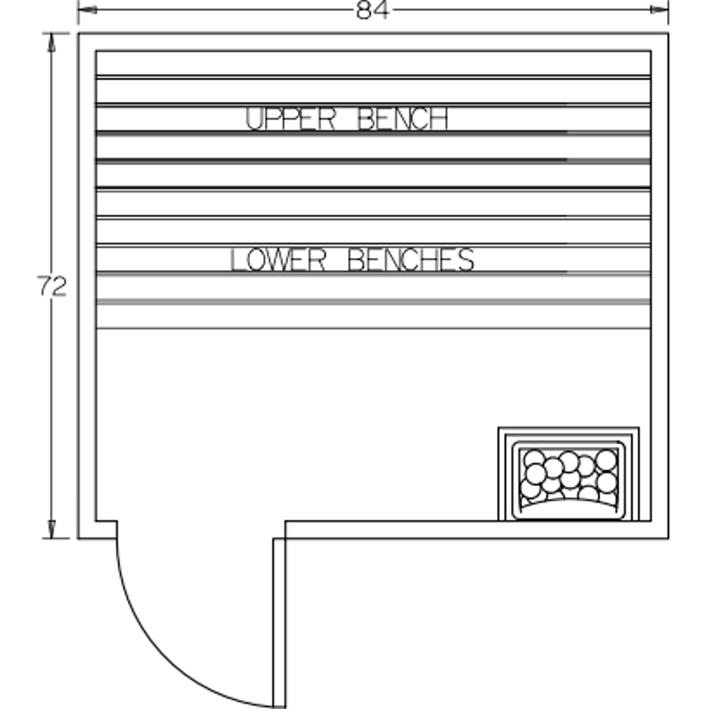 Finnish Sauna Builders 6' x 7' x 7' Pre-Built Indoor Sauna Kit Clear Cedar / Option 5 Finnish Sauna Builders ScreenShot2022-10-04at11.13.44AM.png
