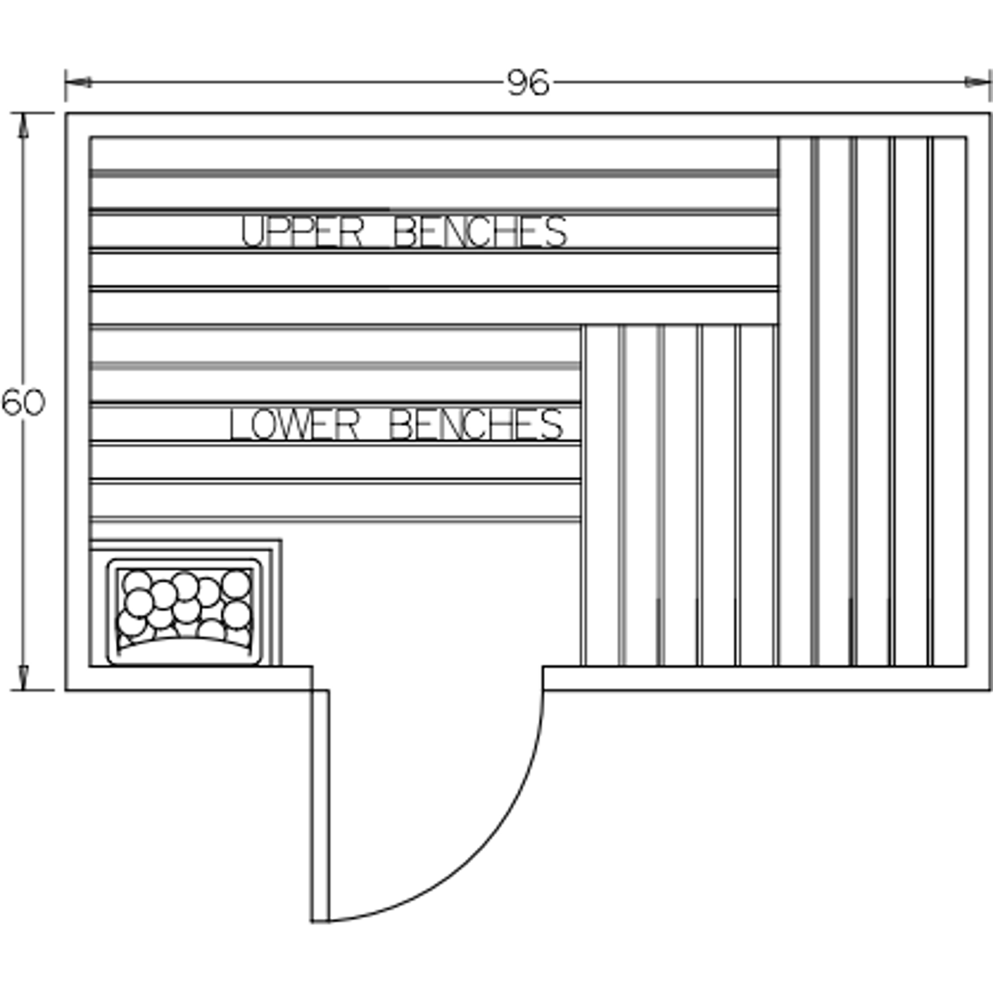 Finnish Sauna Builders 5' x 8' x 7' Pre-Built Indoor Sauna Kit Clear Cedar / Option 4 Finnish Sauna Builders ScreenShot2022-10-04at12.50.50PM.png