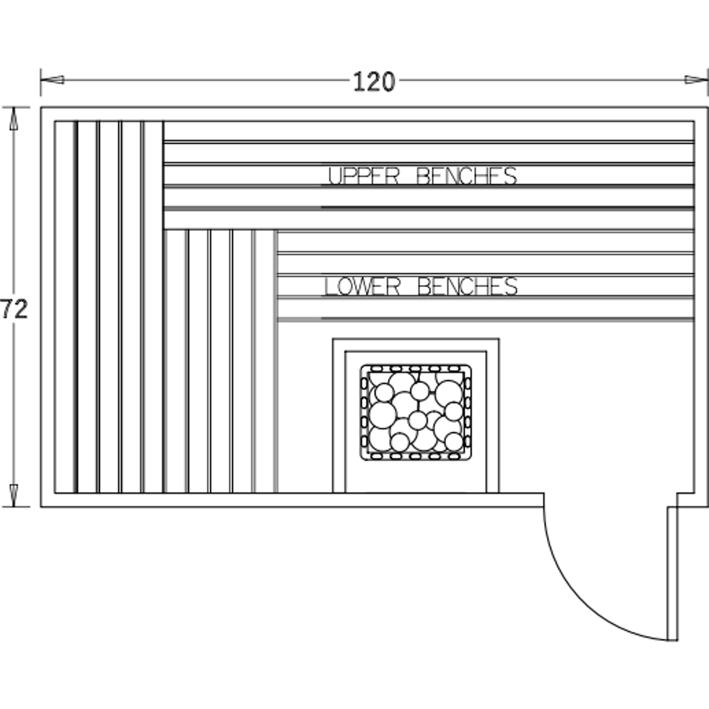 Finnish Sauna Builders 6' x 10' x 7' Pre-Built Indoor Sauna Kit Clear Cedar / Option 1 Finnish Sauna Builders ScreenShot2022-10-04at4.41.30PM.png
