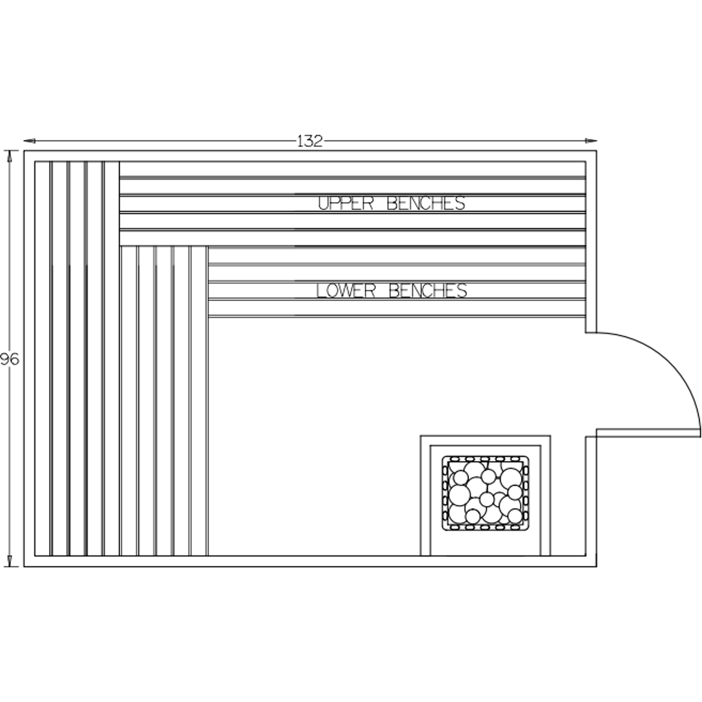 Finnish Sauna Builders 8' x 11' x 7' Pre-Built Indoor Sauna Kit Clear Cedar / Option 3 Finnish Sauna Builders ScreenShot2022-10-05at2.59.27PM.png