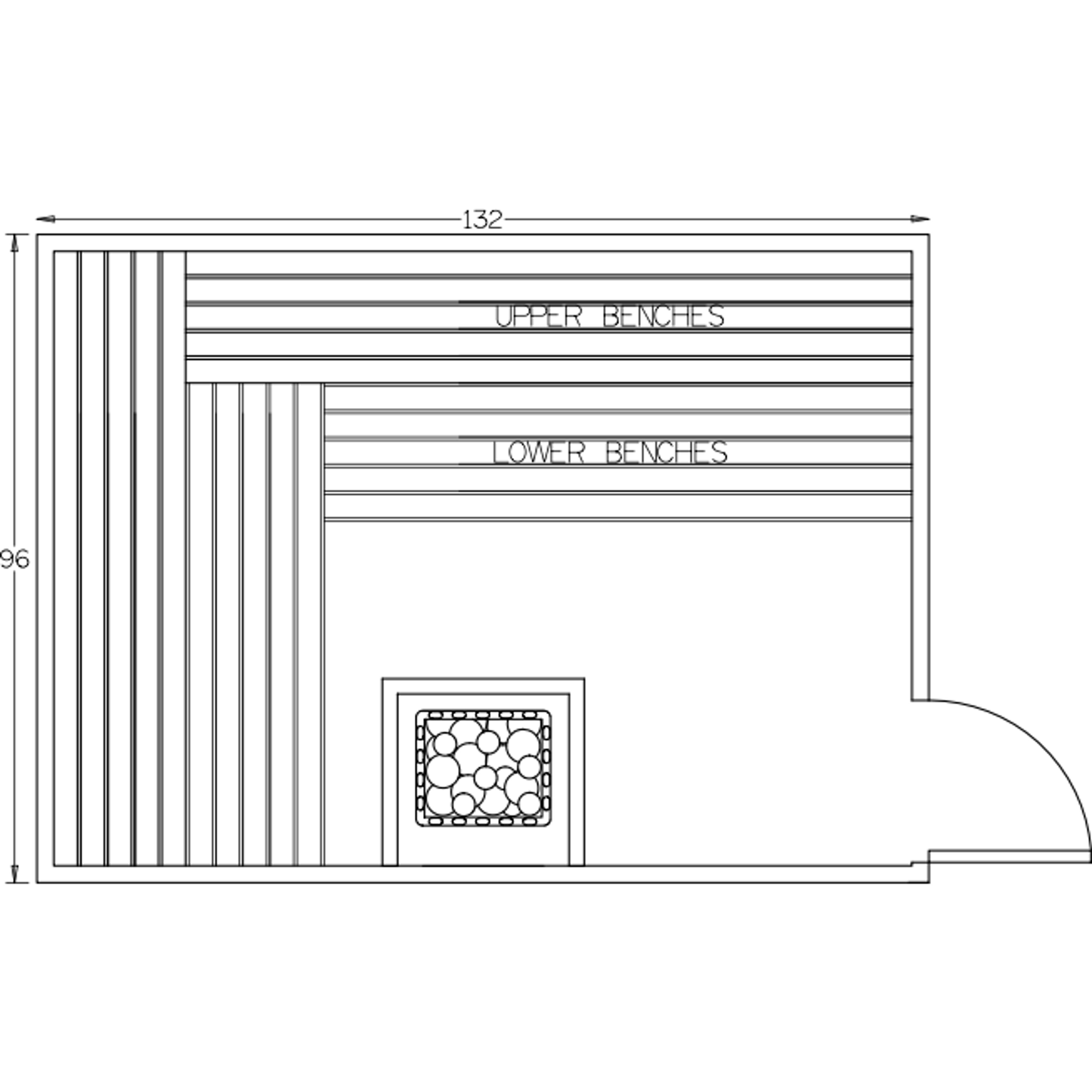 Finnish Sauna Builders 8' x 11' x 7' Pre-Built Indoor Sauna Kit Clear Cedar / Option 5 Finnish Sauna Builders ScreenShot2022-10-05at2.59.42PM.png