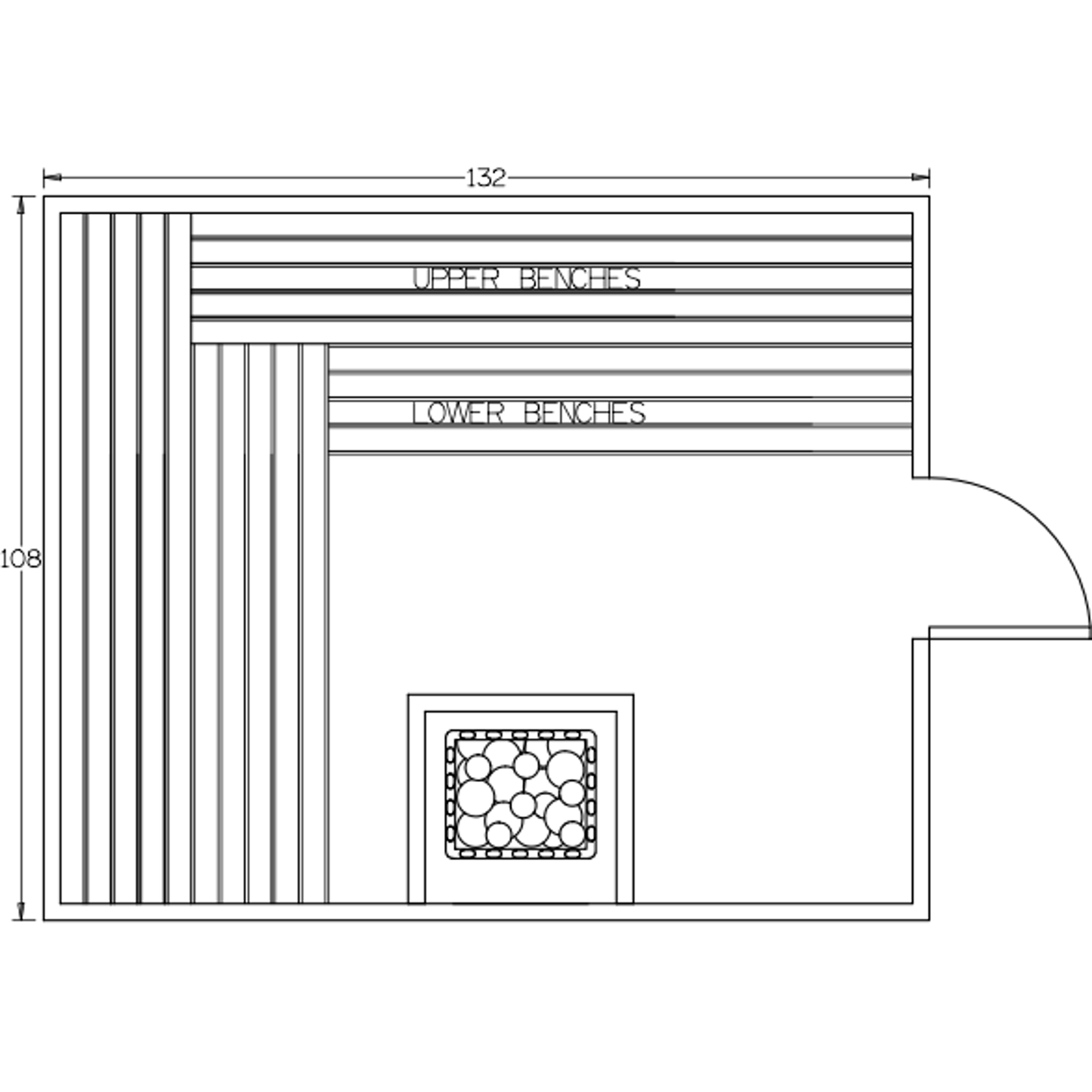Finnish Sauna Builders 9' x 11' x 7' Pre-Built Indoor Sauna Kit Clear Cedar / Option 4 Finnish Sauna Builders ScreenShot2022-10-05at3.59.41PM.png