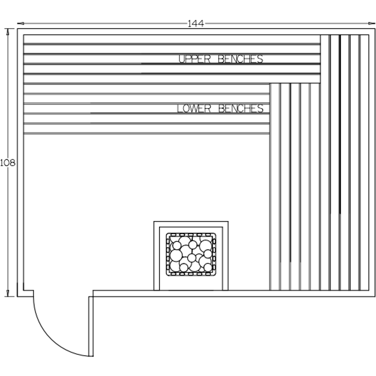 Finnish Sauna Builders 9' x 12' x 7' Pre-Built Indoor Sauna Kit Clear Cedar / Option 11 Finnish Sauna Builders ScreenShot2022-10-05at4.24.52PM.png