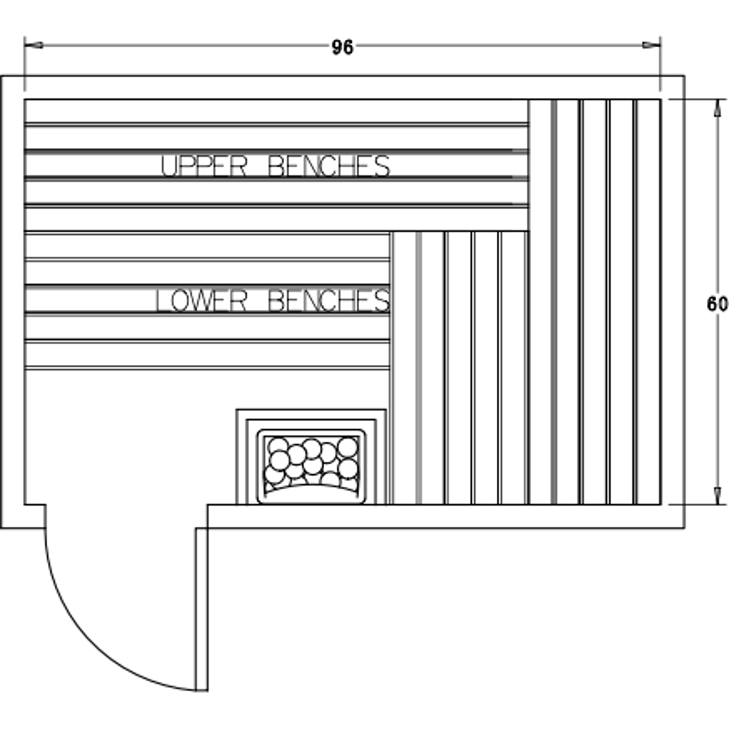 Finnish Sauna Builders 5' x 8' x 7' Pre-Cut Sauna Kit Option 5 / 7 Foot Tall / No Backrest,Option 5 / 7 Foot Tall / Backrest - $343.20,Option 5 / 8 Foot Tall + $368.94 / No Backrest,Option 5 / 8 Foot Tall + $368.94 / Backrest - $343.20 Finnish Sauna Build