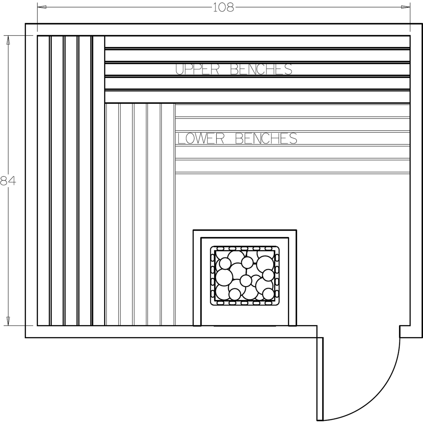Finnish Sauna Builders 7' x 9' x 7' Pre-Cut Sauna Kit Option 2 / 7 Foot Tall / No Backrest,Option 2 / 7 Foot Tall / Backrest + $386.10,Option 2 / 8 Foot Tall + $454.08 / No Backrest,Option 2 / 8 Foot Tall + $454.08 / Backrest + $386.10,Option 3 / 8 Foot T
