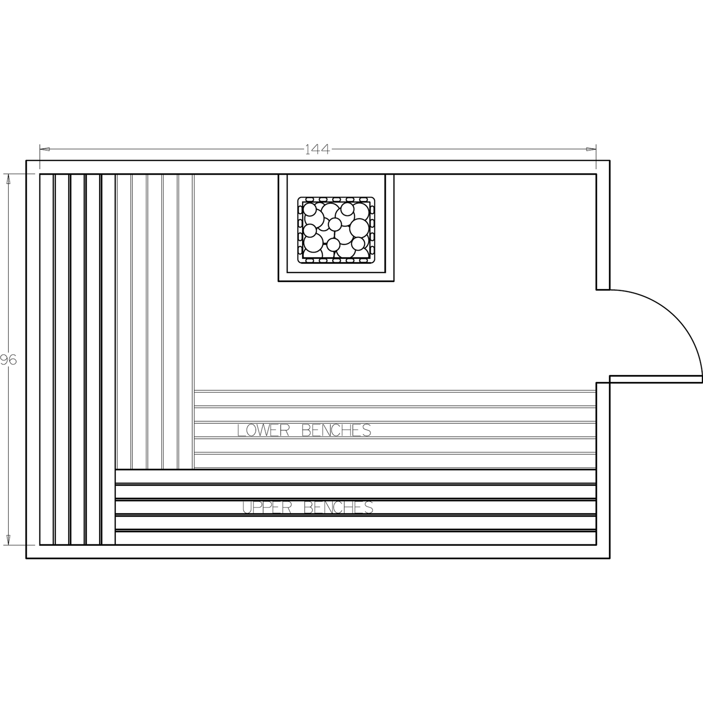 Finnish Sauna Builders 8' x 12' x 7' Pre-Cut Sauna Kit Option 4 / 7 Foot Tall / No Backrest,Option 4 / 7 Foot Tall / Backrest + $514.80,Option 4 / 8 Foot Tall + $567.60 / No Backrest,Option 4 / 8 Foot Tall + $567.60 / Backrest + $514.80 Finnish Sauna Buil