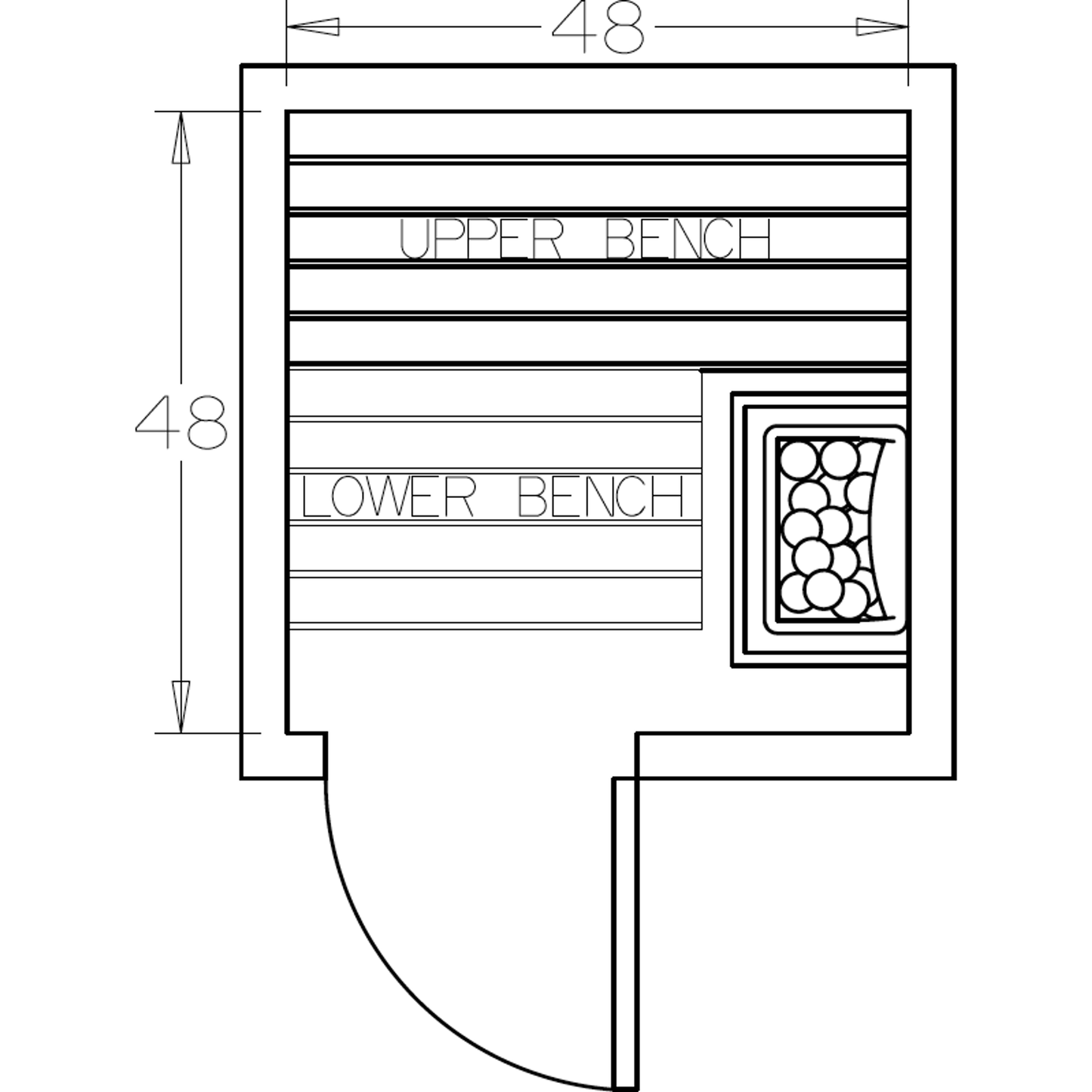 Finnish Sauna Builders 4' x 4' x 7' Pre-Cut Sauna Kit Option 3 / 7 Foot Tall / No Backrest,Option 3 / 7 Foot Tall / Backrest + $171.60,Option 3 / 8 Foot Tall + $227.04 / No Backrest,Option 3 / 8 Foot Tall + $227.04 / Backrest + $171.60 Finnish Sauna Build