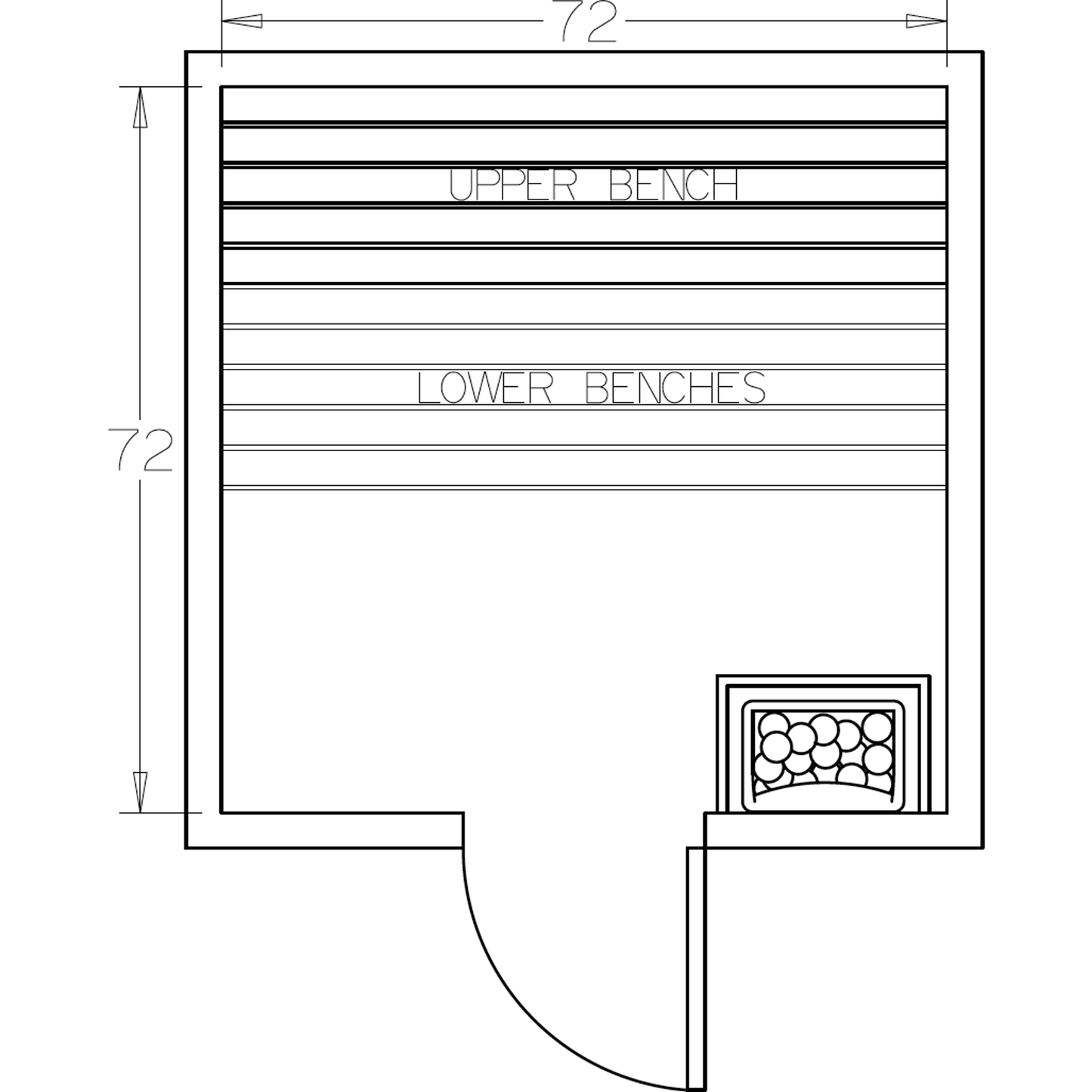 Finnish Sauna Builders 6' x 6' x 7' Pre-Cut Sauna Kit Option 3 / 7 Foot Tall / No Backrest,Option 3 / 7 Foot Tall / Backrest - $257.40 Finnish Sauna Builders Screenshot2022-09-28at11.40.03AM.png