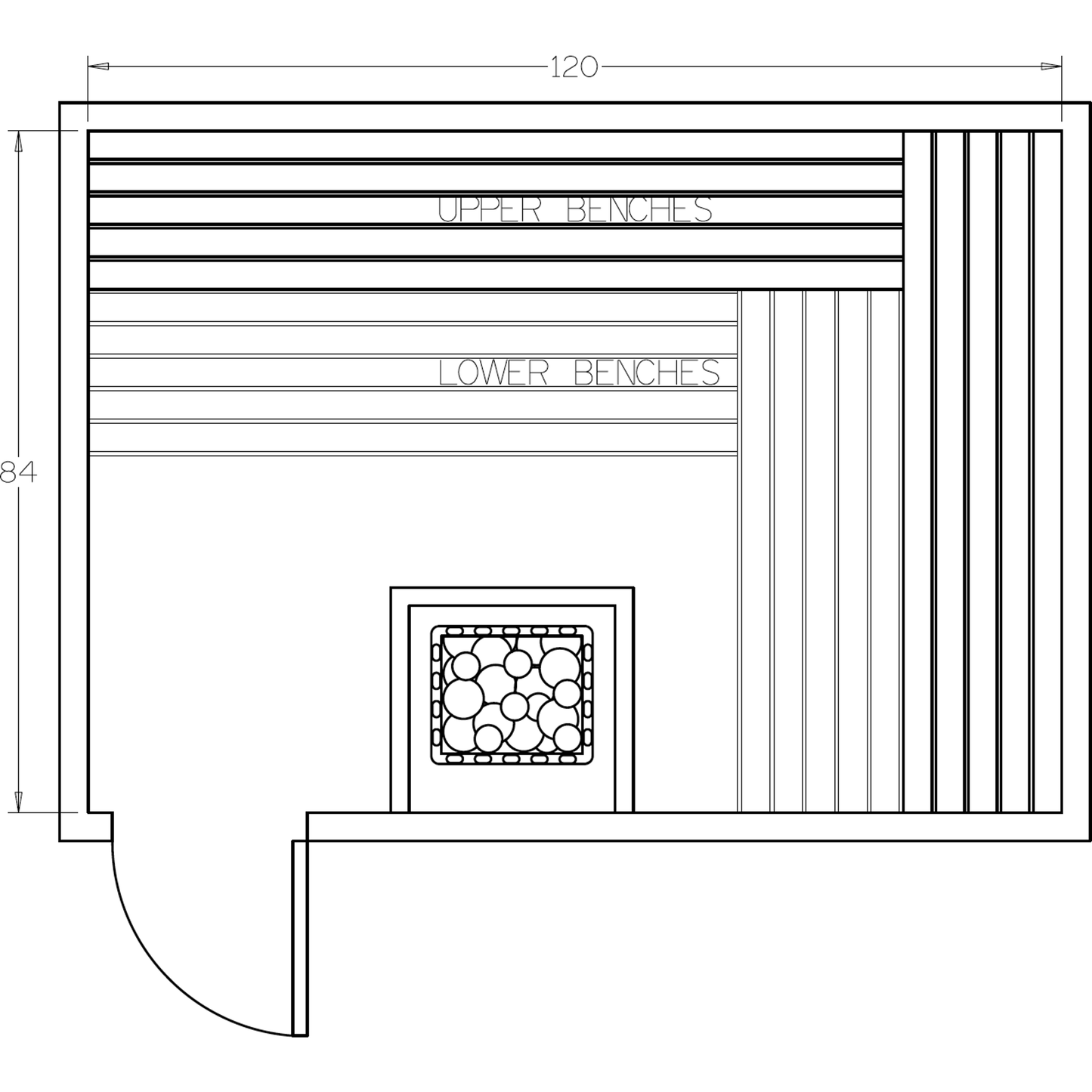 Finnish Sauna Builders 7' x 10' x 7' Pre-Cut Sauna Kit Option 5 / 7 Foot Tall / No Backrest,Option 5 / 7 Foot Tall / Backrest + $429.00,Option 5 / 8 Foot Tall + $482.46 / No Backrest,Option 5 / 8 Foot Tall + $482.46 / Backrest + $429.00 Finnish Sauna Buil