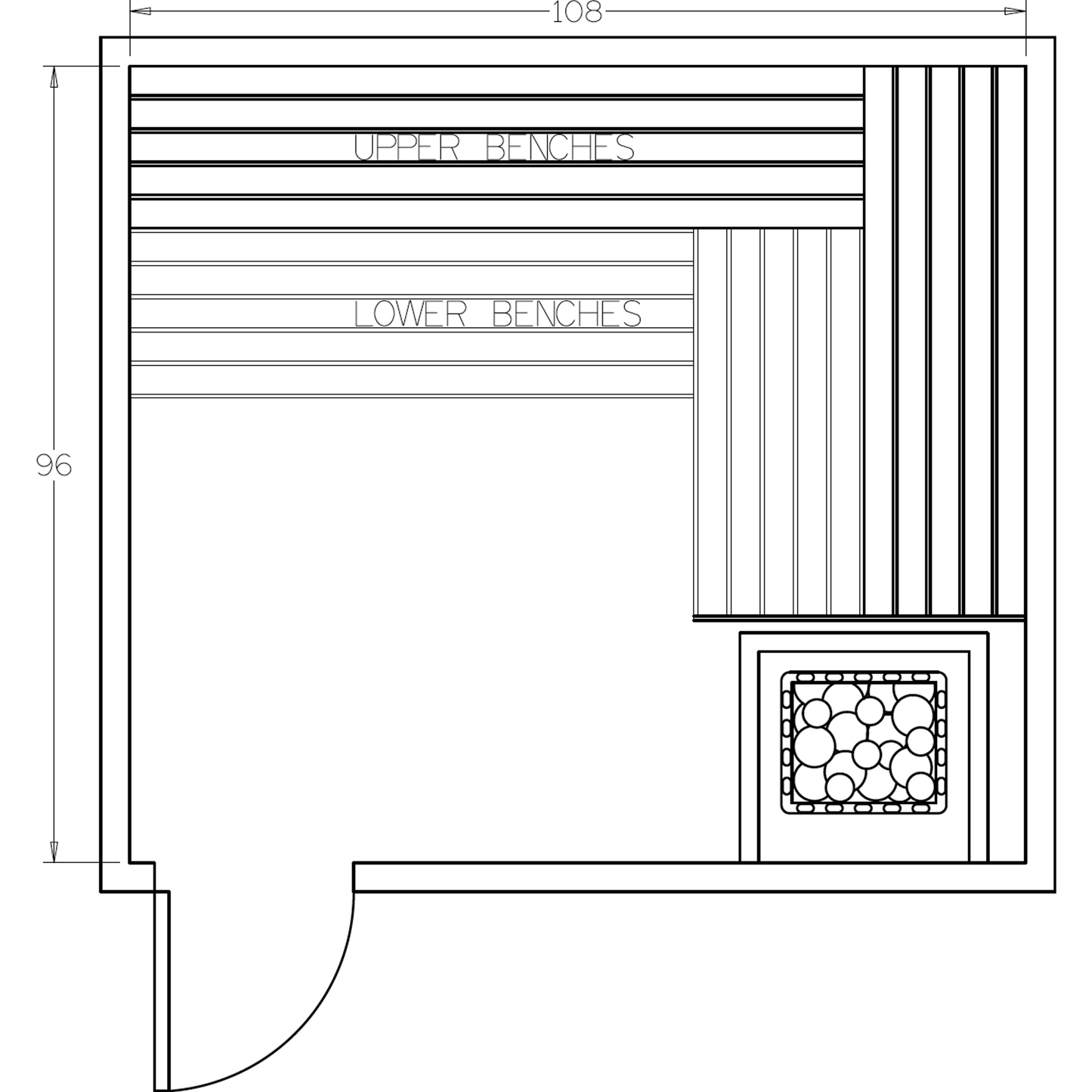 Finnish Sauna Builders 8' x 9' x 7' Pre-Cut Sauna Kit Option 6 / 7 Foot Tall / No Backrest,Option 6 / 7 Foot Tall / Backrest + $386.10,Option 6 / 8 Foot Tall + $482.46 / No Backrest,Option 6 / 8 Foot Tall + $482.46 / Backrest + $386.10 Finnish Sauna Build