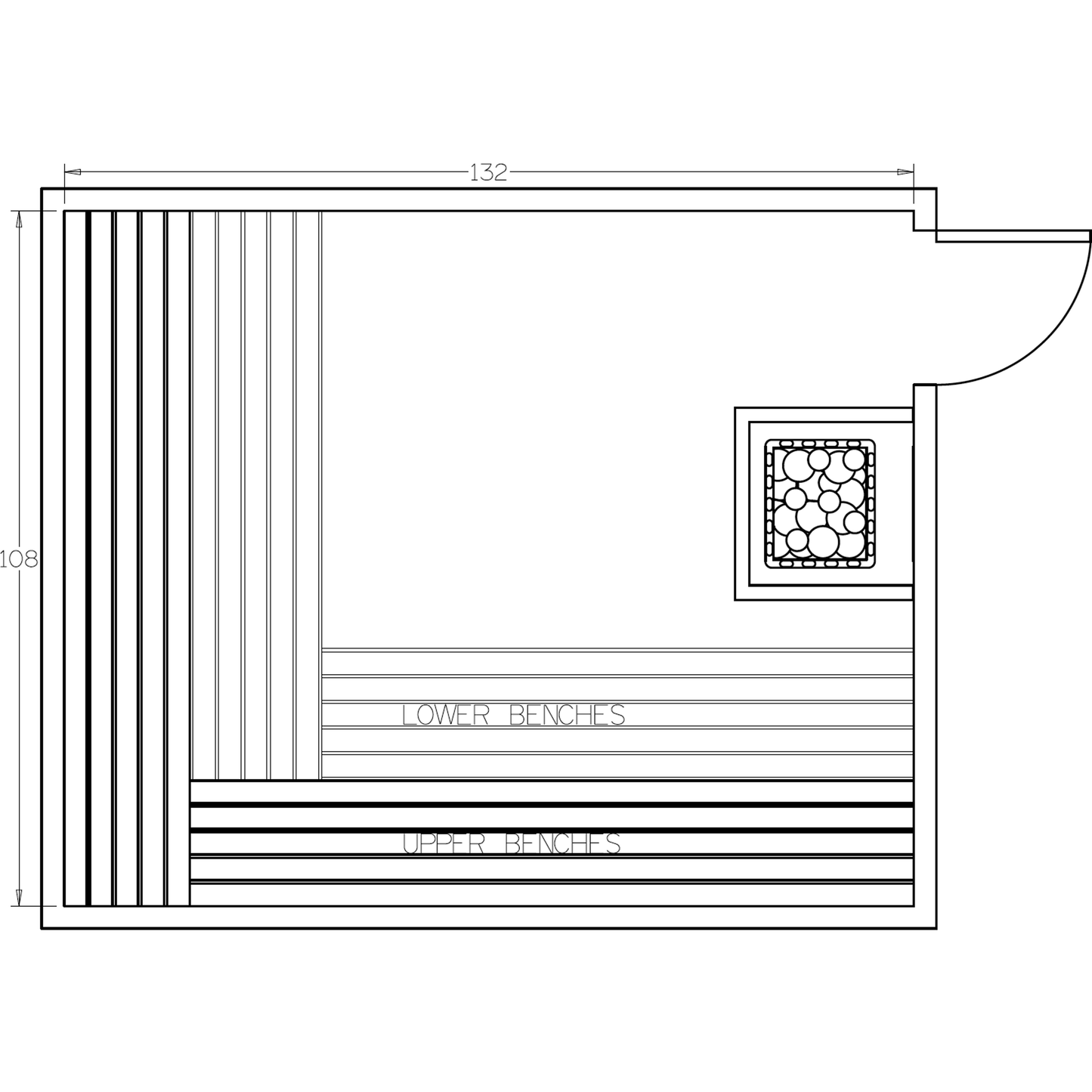 Finnish Sauna Builders 9' x 11' x 7' Pre-Cut Sauna Kit Option 1 / 7 Foot Tall / No Backrest,Option 1 / 7 Foot Tall / Backrest + $471.90,Option 1 / 8 Foot Tall + $567.60 / No Backrest,Option 1 / 8 Foot Tall + $567.60 / Backrest + $471.90,Option 2 / 7 Foot