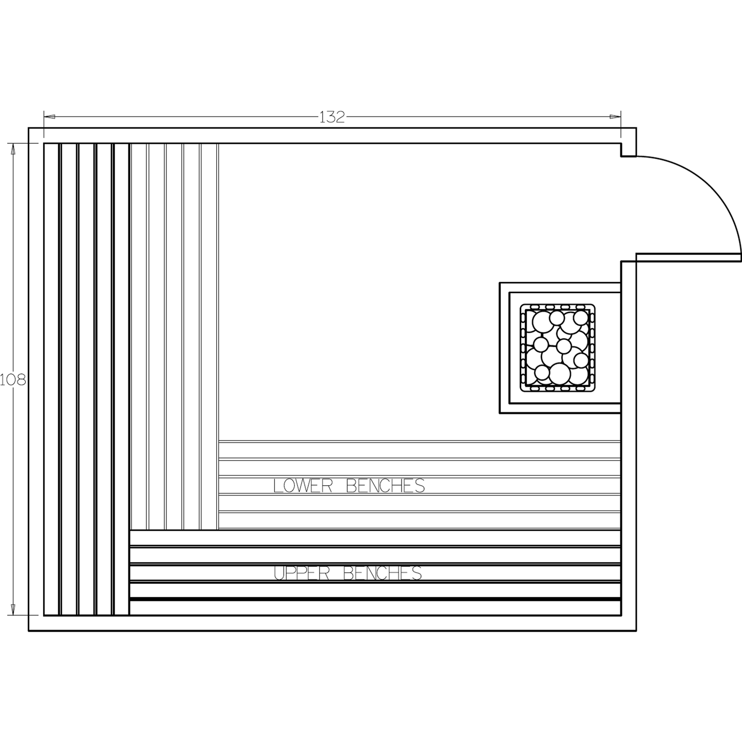 Finnish Sauna Builders 9' x 11' x 7' Pre-Cut Sauna Kit Option 1 / 7 Foot Tall / No Backrest,Option 1 / 7 Foot Tall / Backrest + $471.90,Option 1 / 8 Foot Tall + $567.60 / No Backrest,Option 1 / 8 Foot Tall + $567.60 / Backrest + $471.90,Option 2 / 7 Foot