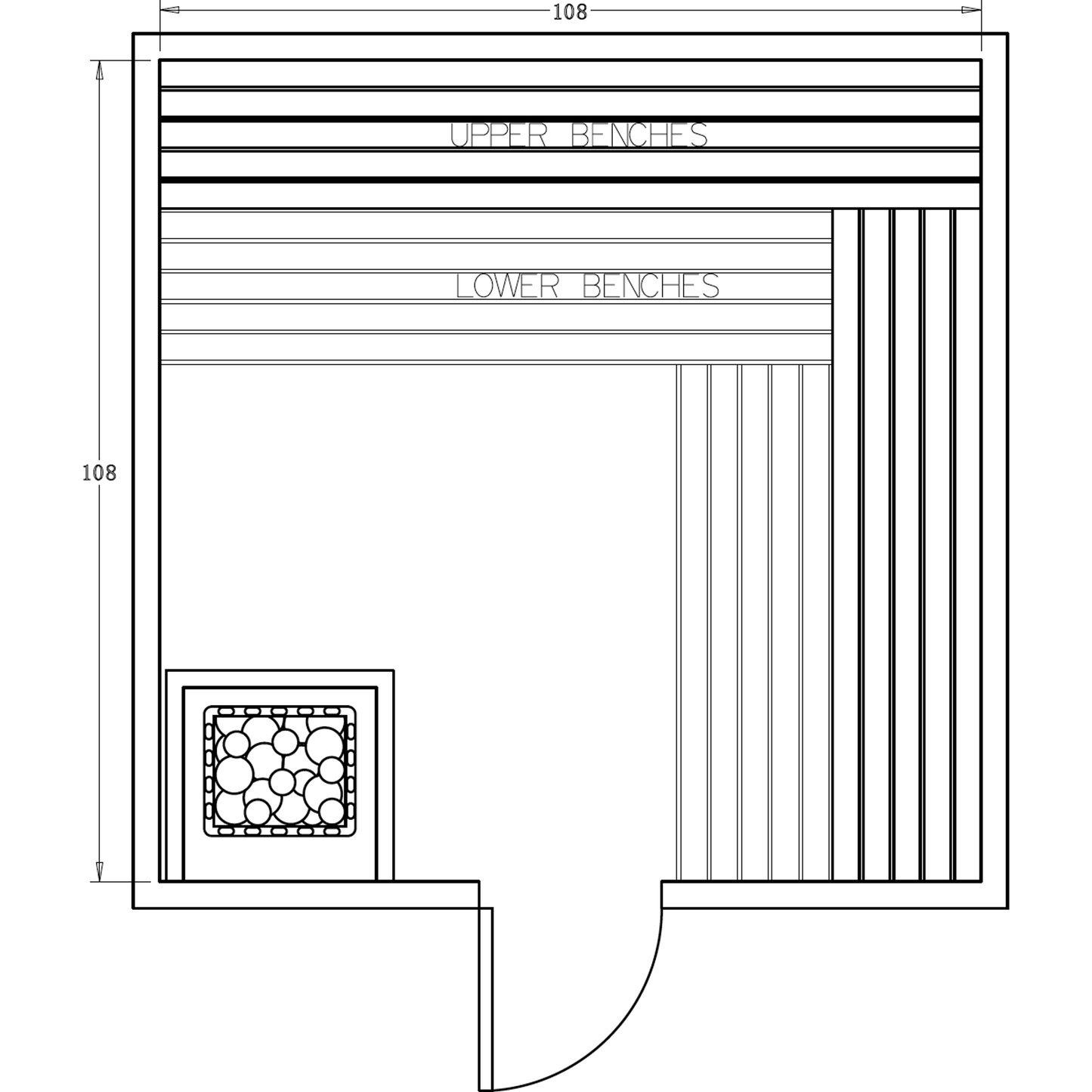 Finnish Sauna Builders 9' x 9' x 7' Pre-Cut Sauna Kit Option 4 / 7 Foot Tall / No Backrest,Option 4 / 7 Foot Tall / Backrest + $386.10,Option 4 / 8 Foot Tall + $510.84 / No Backrest,Option 4 / 8 Foot Tall + $510.84 / Backrest + $386.10 Finnish Sauna Build