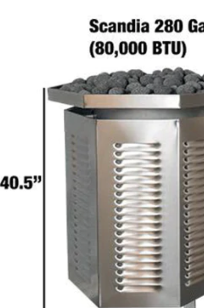 Scandia 40K BTU Gas Sauna Heater(84cf-616cf) Natural Gas / Standing Pilot / Horizontal,Natural Gas / Standing Pilot / Vertical,Natural Gas / Piezo / Horizontal,Liquid Propane / Standing Pilot / Horizontal,Liquid Propane / Standing Pilot / Vertical,Liquid