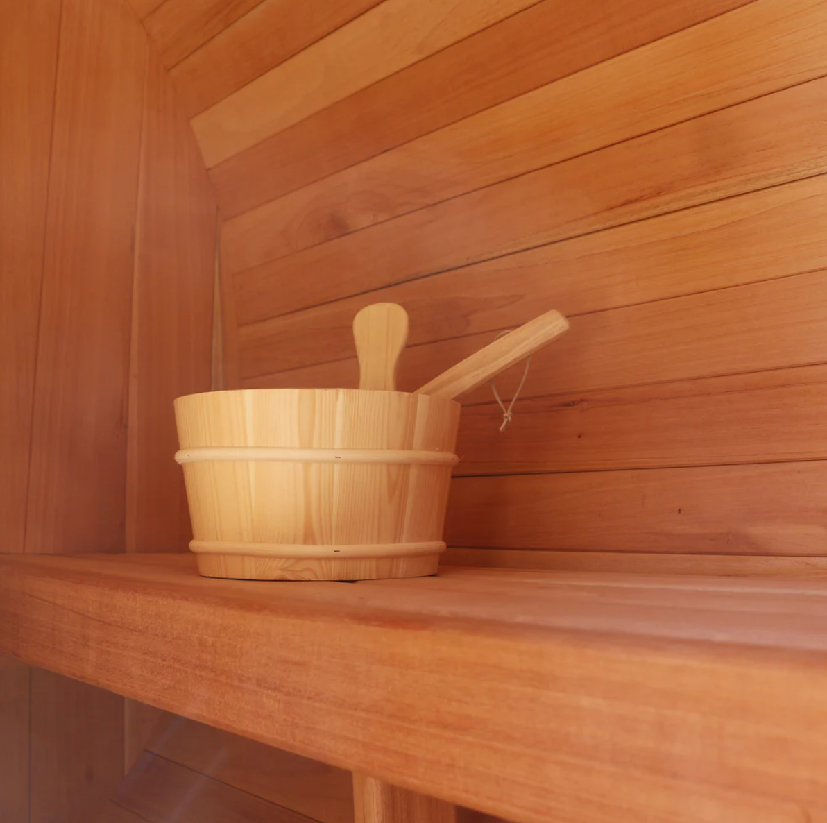 Scandia Electric Barrel Sauna Kit with Canopy 6 W x 5 D x 6 H / Wood,6 W x 5 D x 6 H / Glass,6 W x 6 D x 6 H / Wood,6 W x 6 D x 6 H / Glass,6 W x 7 D x 6 H / Wood,6 W x 7 D x 6 H / Glass,6 W x 8 D x 6 H / Wood,6 W x 8 D x 6 H / Glass,6 W x 9 D x 6 H / Woo