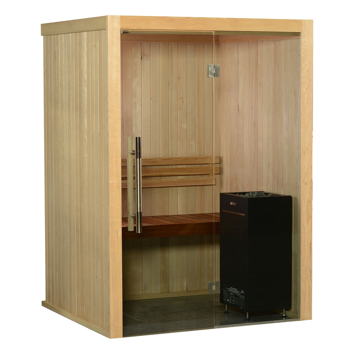 Almost Heaven Spectacle 2 Person Indoor Sauna Rustic Cedar,Fir Almost Heaven Sauna Spectacle_Vision2PBrownA.jpg