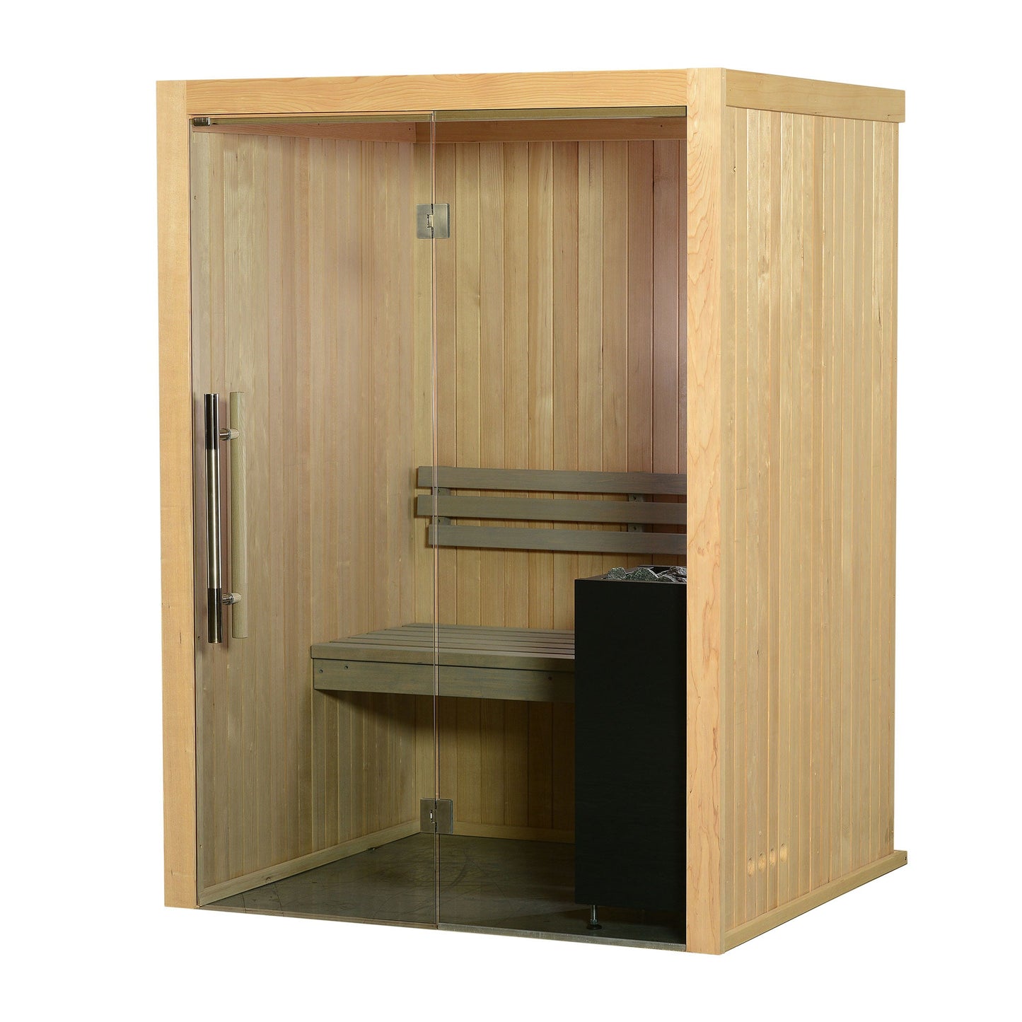 Almost Heaven Spectacle 2 Person Indoor Sauna Rustic Cedar,Fir Almost Heaven Sauna Spectacle_Vision2PGreyB.jpg
