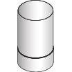 Harvia Reducing Pipe WZ115120 Stainless Steel