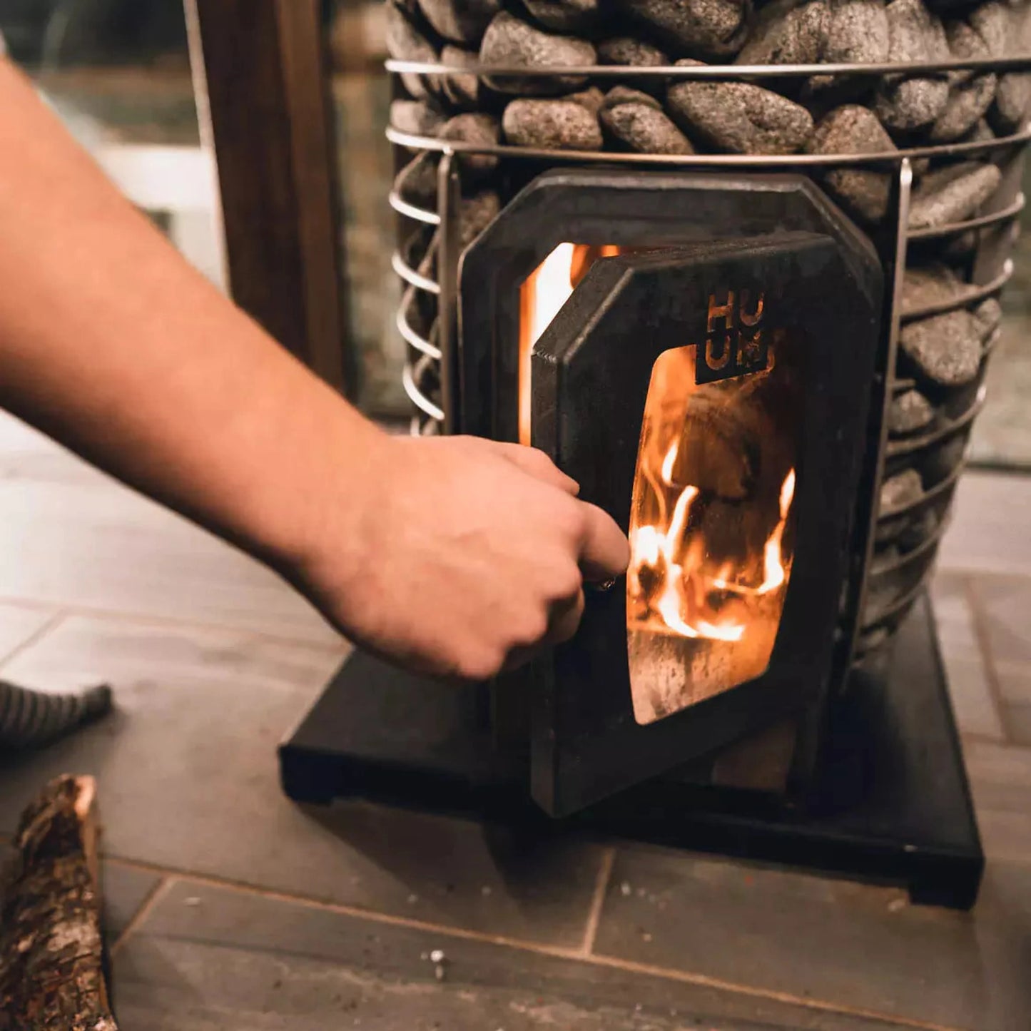 HUUM Hive Wood 13 Wood-Burning Sauna Heater 177 to 460 cubic feet HUUM hive-woon-in-environment_jpg.webp