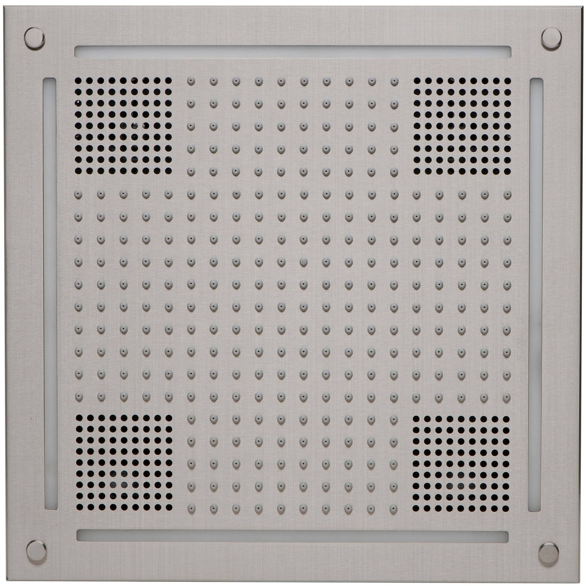 ThermaSol Hydrovive Light, Sound, Rain system Square in Satin Chrome Finish Satin Chrome / Square ThermaSol hvlsrsq-sc.jpg