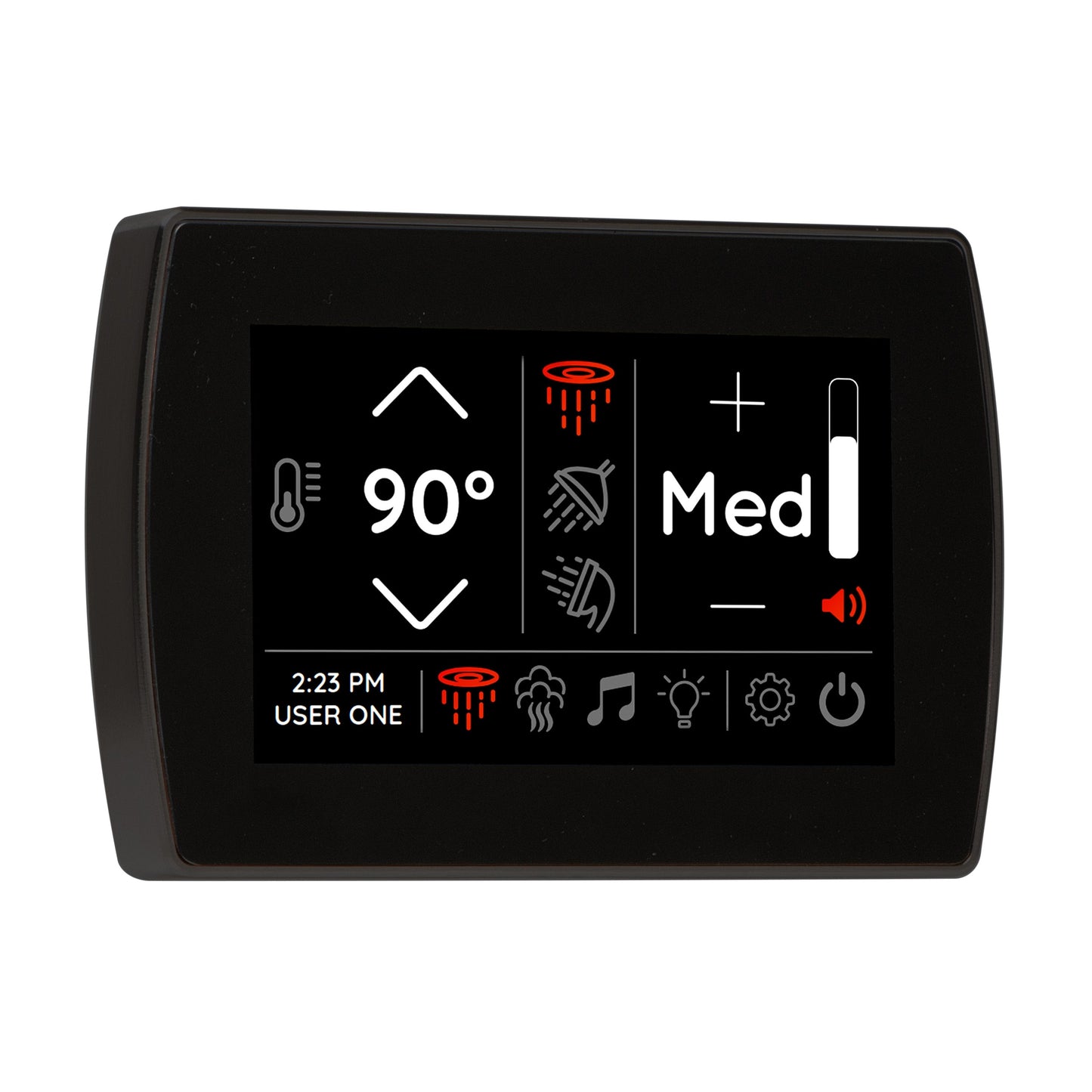 ThermaSol Signatouch Flush mount Controller in Matte Black Finish Matte Black ThermaSol stcm-mb.jpg