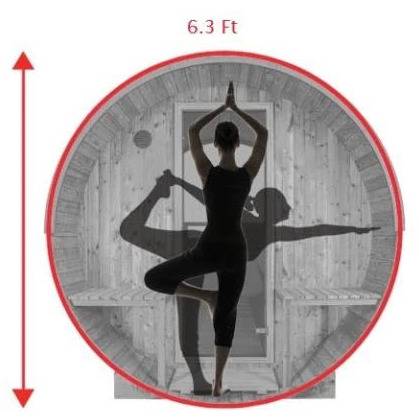 Thermory 6 Person Barrel Sauna No 50 DIY Kit with Window Thermally Modified Spruce Thermory thermory-50s-Spacious-Interior_600X_jpg.jpg