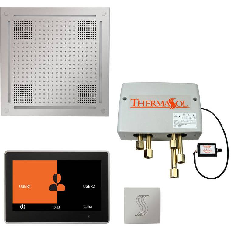 ThermaSol Total Wellness Hydrovive Package with 10" ThermaTouch Square in Polished Chrome Finish Polished Chrome / Square / 10" ThermaSol twph10us-pc.jpg