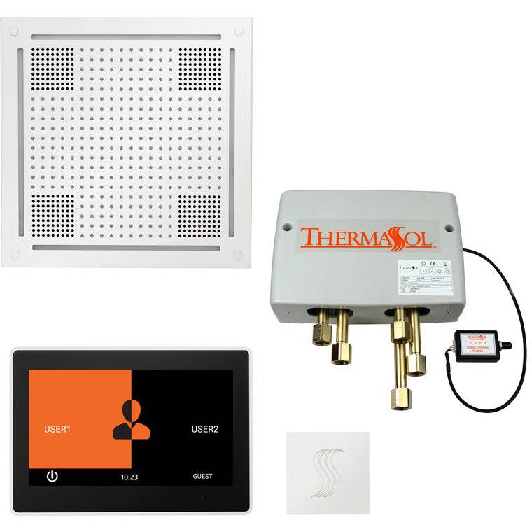 ThermaSol Total Wellness Hydrovive Package with 10" ThermaTouch Square in White Finish White / Square / 10" ThermaSol twph10us-wht.jpg