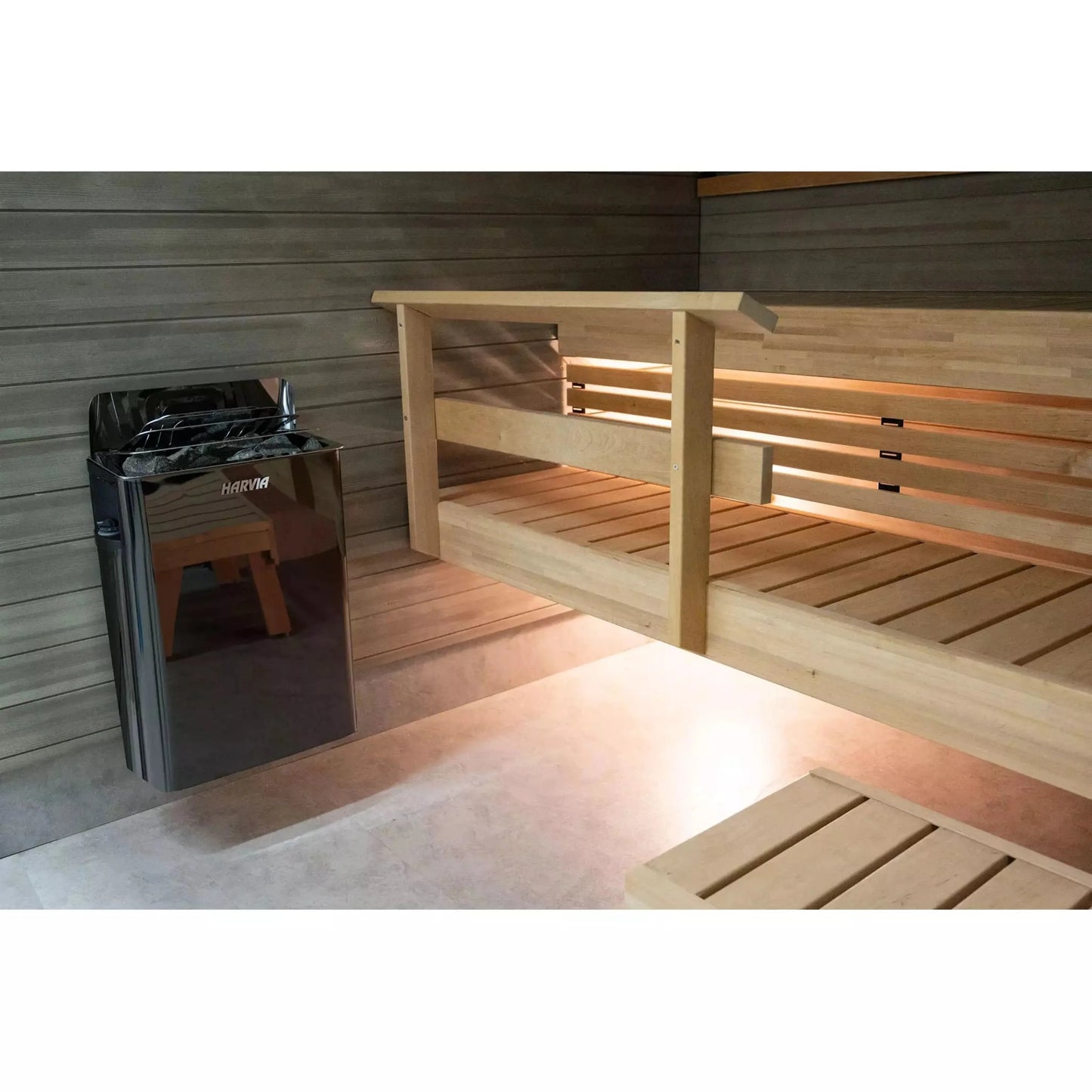 Harvia Wall Sauna Heater 6kw Stainless Steel with Built-In Controls(170-300cf) Stainless Steel,Black Stainless Steel Harvia wallheaterblack_1024x1024_2x_jpg.webp