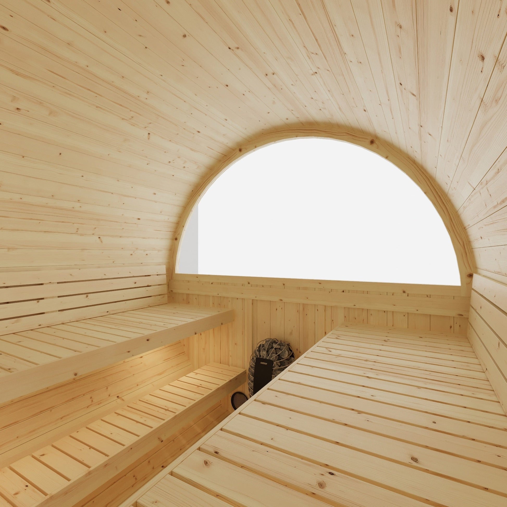 Vassa 6 Person 2 Tier Finnish Barrel Sauna with Heater - By Finnish Barrel Saunas Nordic Spruce / No Terrace Finnish Barrel Saunas 05B86047-084B-4EFE-889E-7D9CD9D40566.jpg