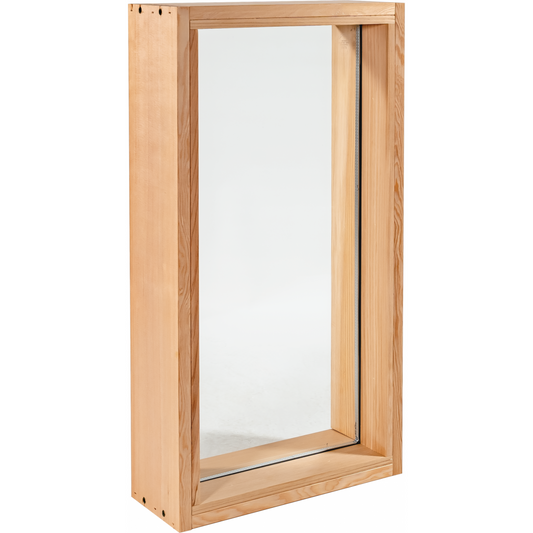 Finnish Sauna Builders Clear Glass Window 12" x 24" Tempered Thermo Glass Finnish Sauna Builders 12x24-2.png